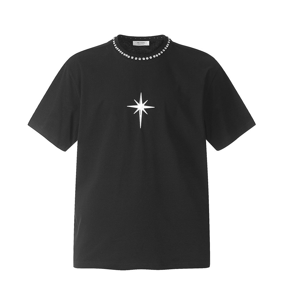 Dark Cross Star Short Sleeve Men Clothing